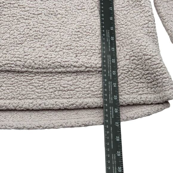 Victoria Secret PINK SMALL Hoodie Sherpa Fleece 1/4 Zip Pink Pullover Cozy - Picture 4 of 7